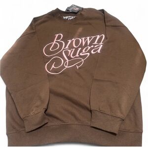Brown and pink Brown Sugar sweatshirt size s